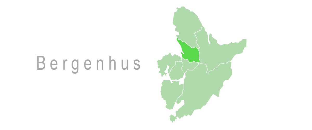 kart av Bergenhus lokalisering
